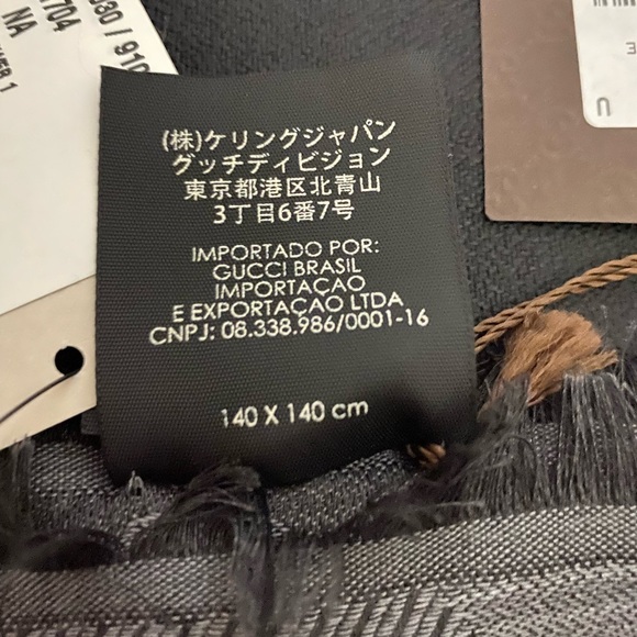 Gucci Charcoal Gray Shawl - Picture 4 of 5